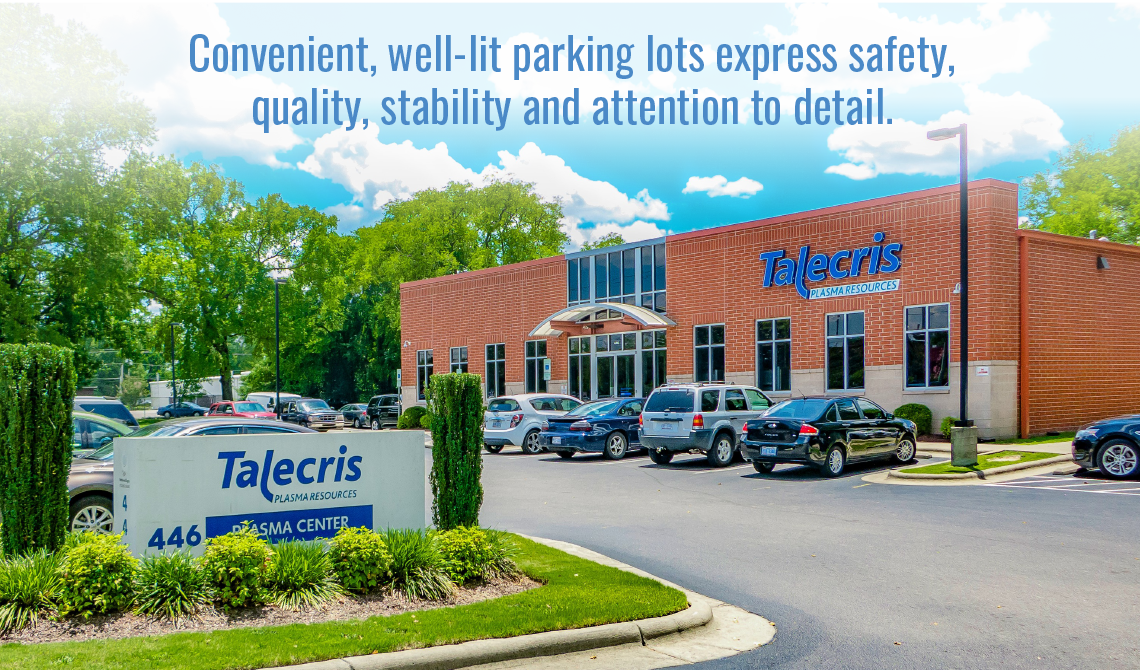Convenient, well-lit parking lots express safety, quality, stability and attention to detail.